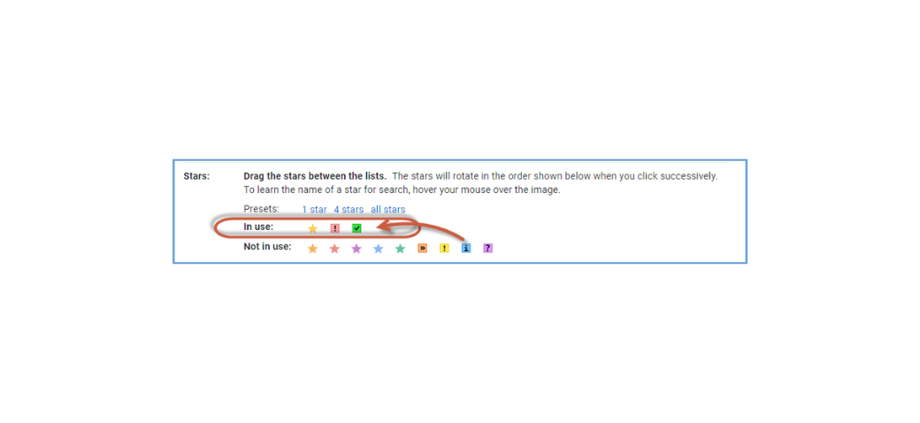 gmail star color
